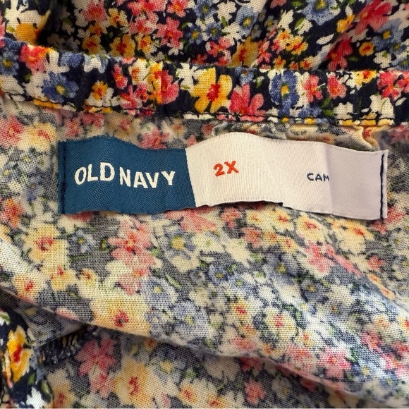 Old Navy Floral Print Adjustable Strap Cami Tiered Dress in Size 2X - Picture 9 of 10